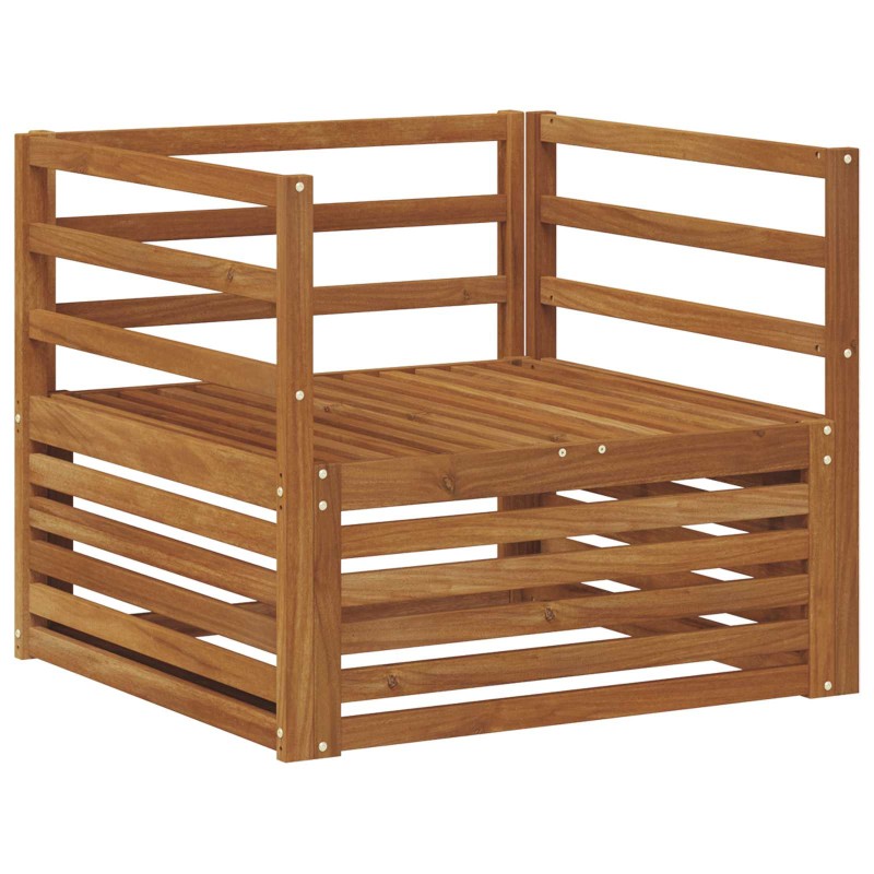 vidaXL 2 Τεμάχιο Εξωτερικός καναπές Φυσικό