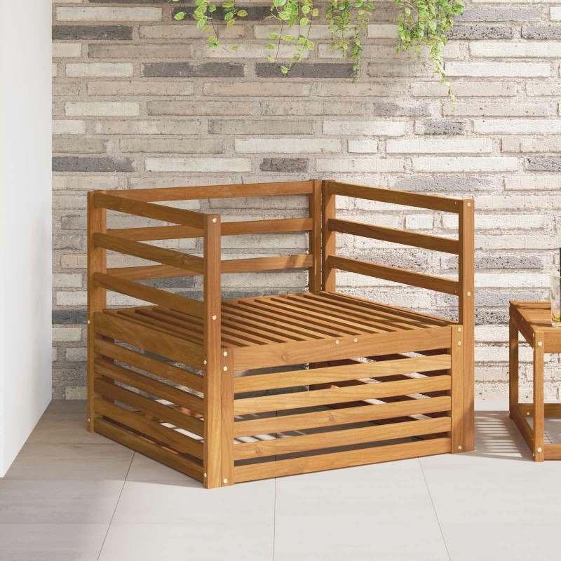 vidaXL 2 Τεμάχιο Εξωτερικός καναπές Φυσικό