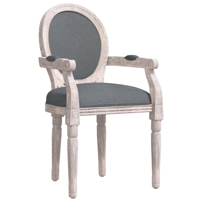 vidaXL Καρέκλα Τραπεζαρίας Σκούρο Γκρι 54 x 56 x 96,5 εκ. Υφασμάτινη