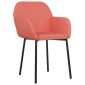 vidaXL Καρέκλες Τραπεζαρίας 2 τεμ. Ροζ Βελούδινες