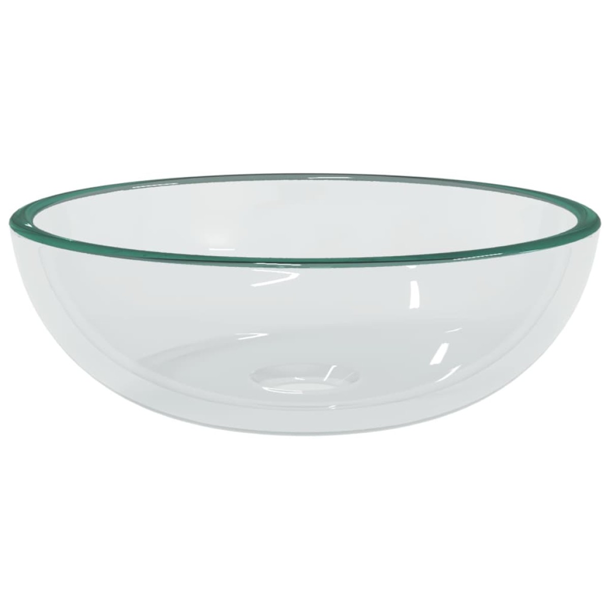 vidaXL Νιπτήρας Διάφανος 35 x 12 εκ. από Ψημένο Γυαλί