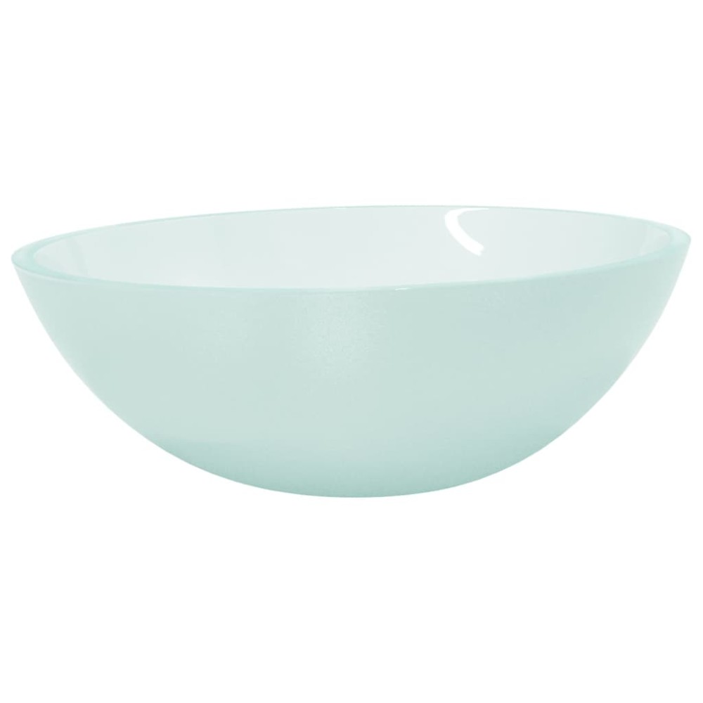 vidaXL Νιπτήρας με Σχέδιο Αμμοβολής 50 x 37 x 14 εκ. Γυάλινος