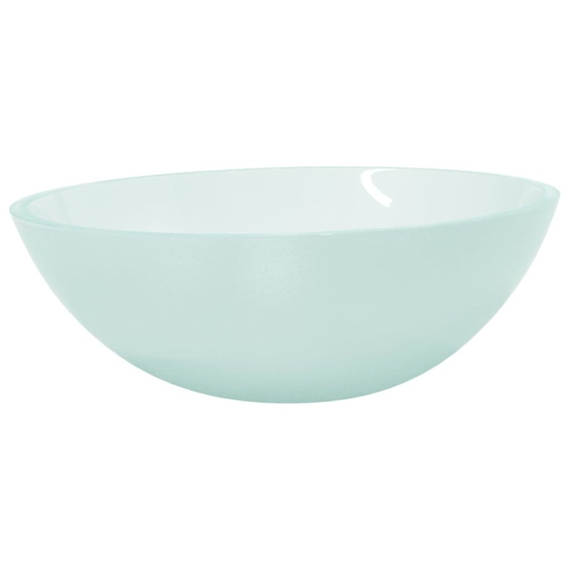vidaXL Νιπτήρας με Σχέδιο Αμμοβολής 50 x 37 x 14 εκ. Γυάλινος