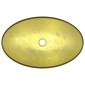 vidaXL Νιπτήρας 54,5 x 35 x 15,5 εκ. Χρώμα Χρυσού από Ψημένο Γυαλί