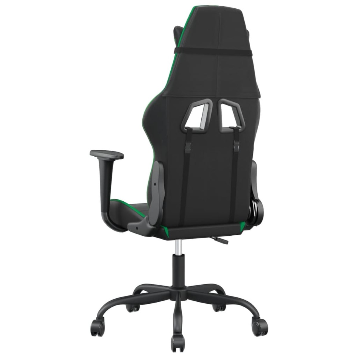 vidaXL Καρέκλα Gaming Μασάζ Μαύρο/Πράσινο από Συνθετικό Δέρμα