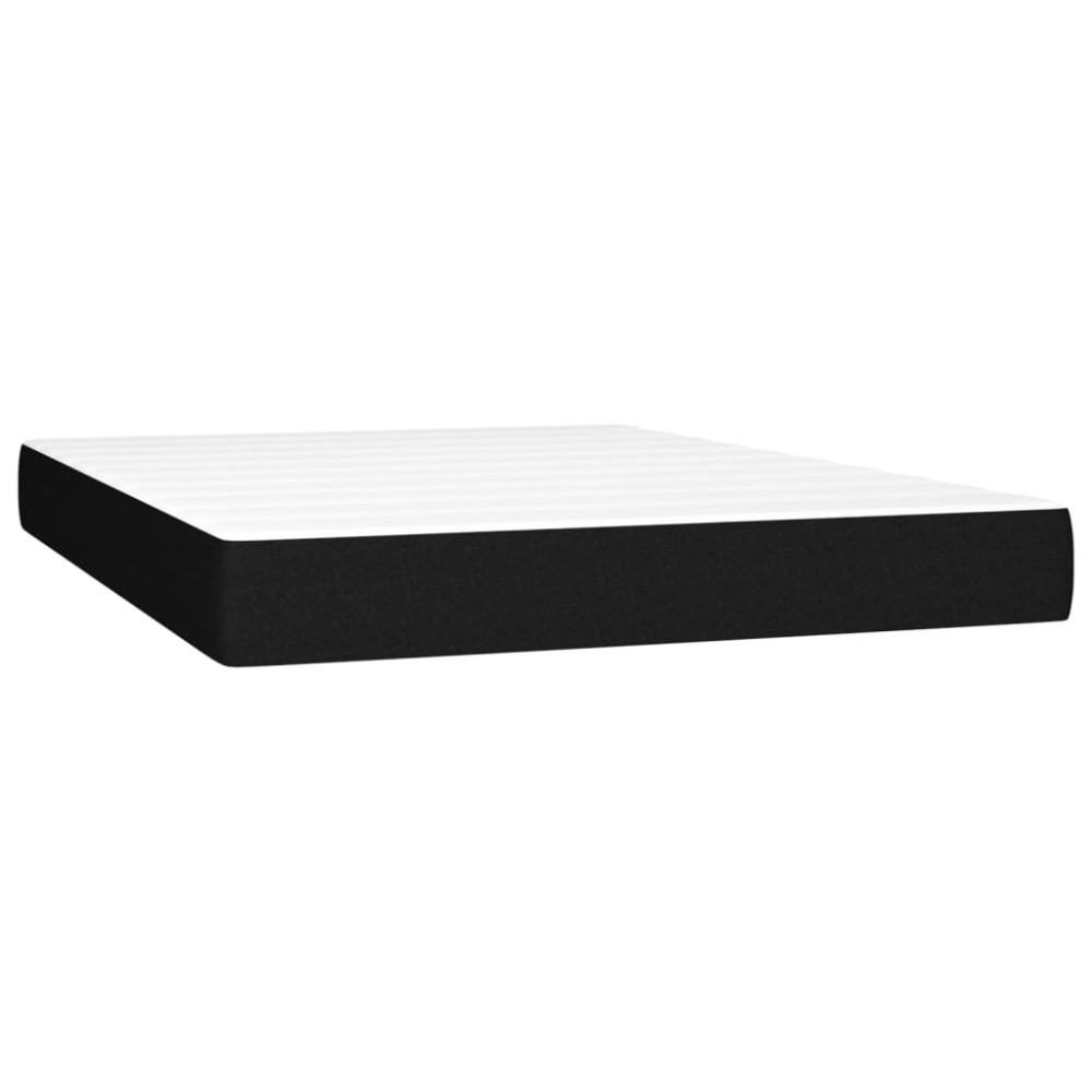 vidaXL Στρώμα με Pocket Springs Μεσαίας Σκληρότητας Μαύρο 140x200x20 εκ. Υφασμάτινο