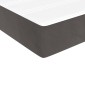 vidaXL Στρώμα με Pocket Springs Μεσαίας Σκληρότητας Σκούρο Γκρι 137x190x20 εκ. Βελούδινο