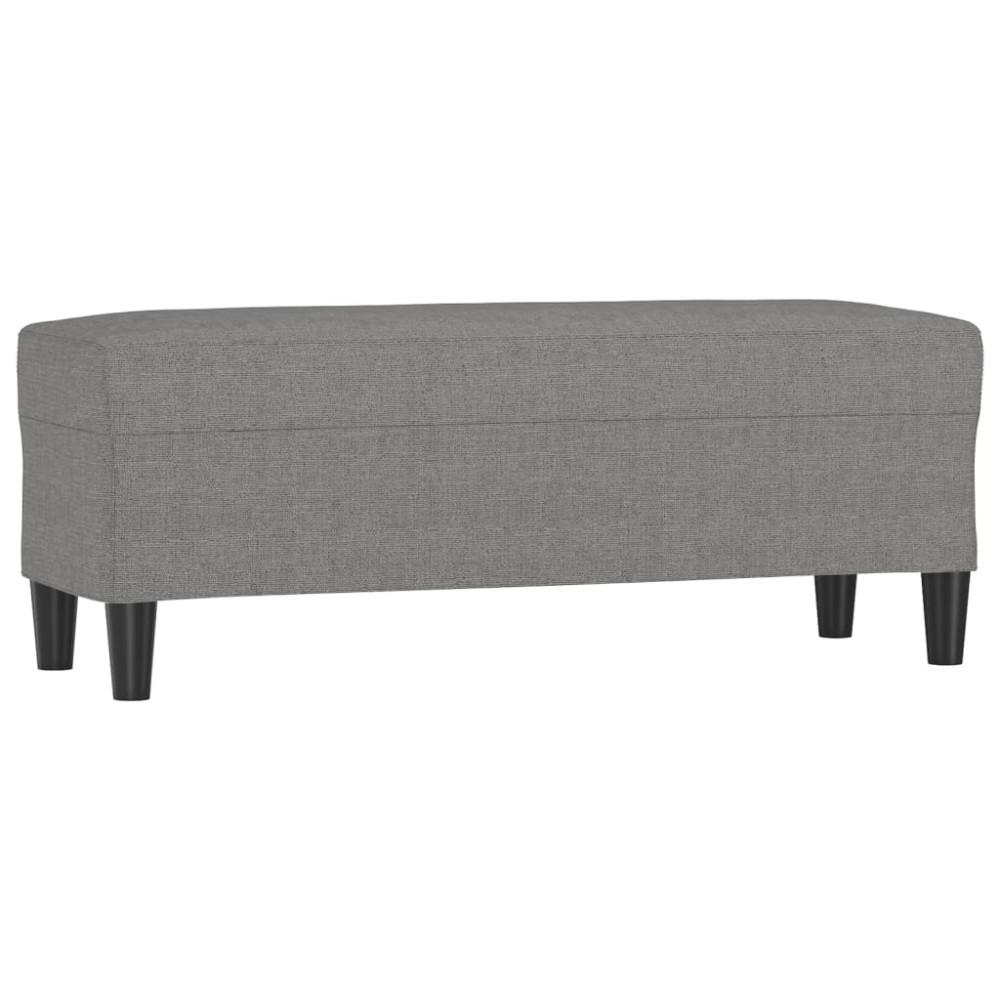 vidaXL Πάγκος Σκούρο Γκρι 100x35x41 εκ. Υφασμάτινος