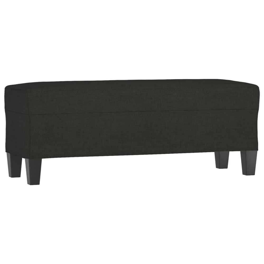 vidaXL Πάγκος Μαύρος 100x35x41 εκ. Υφασμάτινος