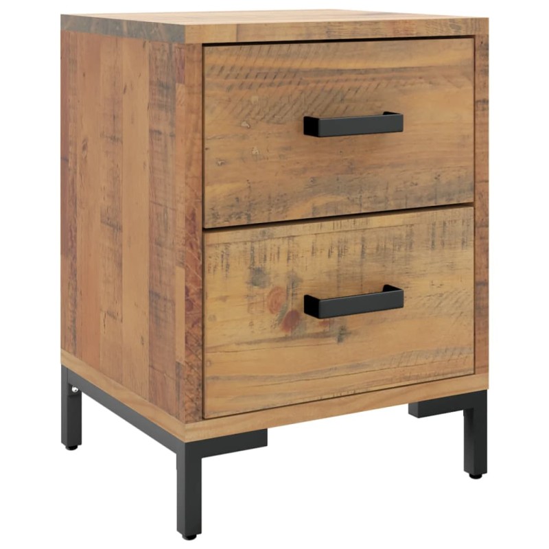 vidaXL Κομοδίνο Καφέ 36 x 30 x 45 εκ. από Μασίφ Ξύλο Πεύκου