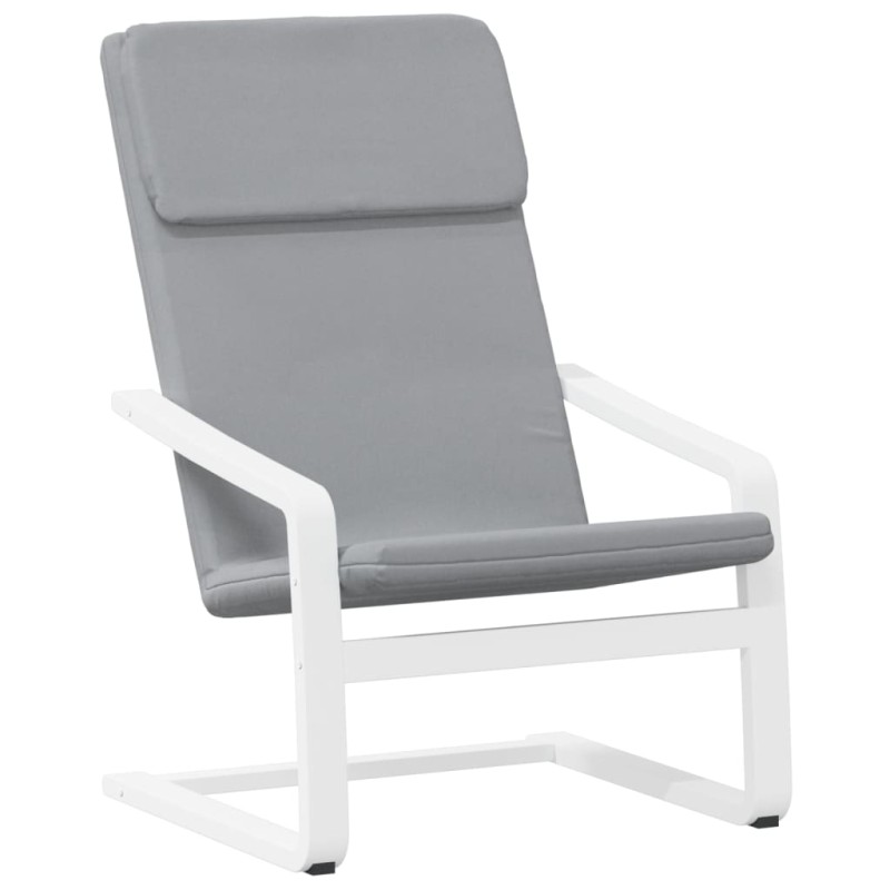 vidaXL Πολυθρόνα Relax Ανοιχτό Γκρι Υφασμάτινη