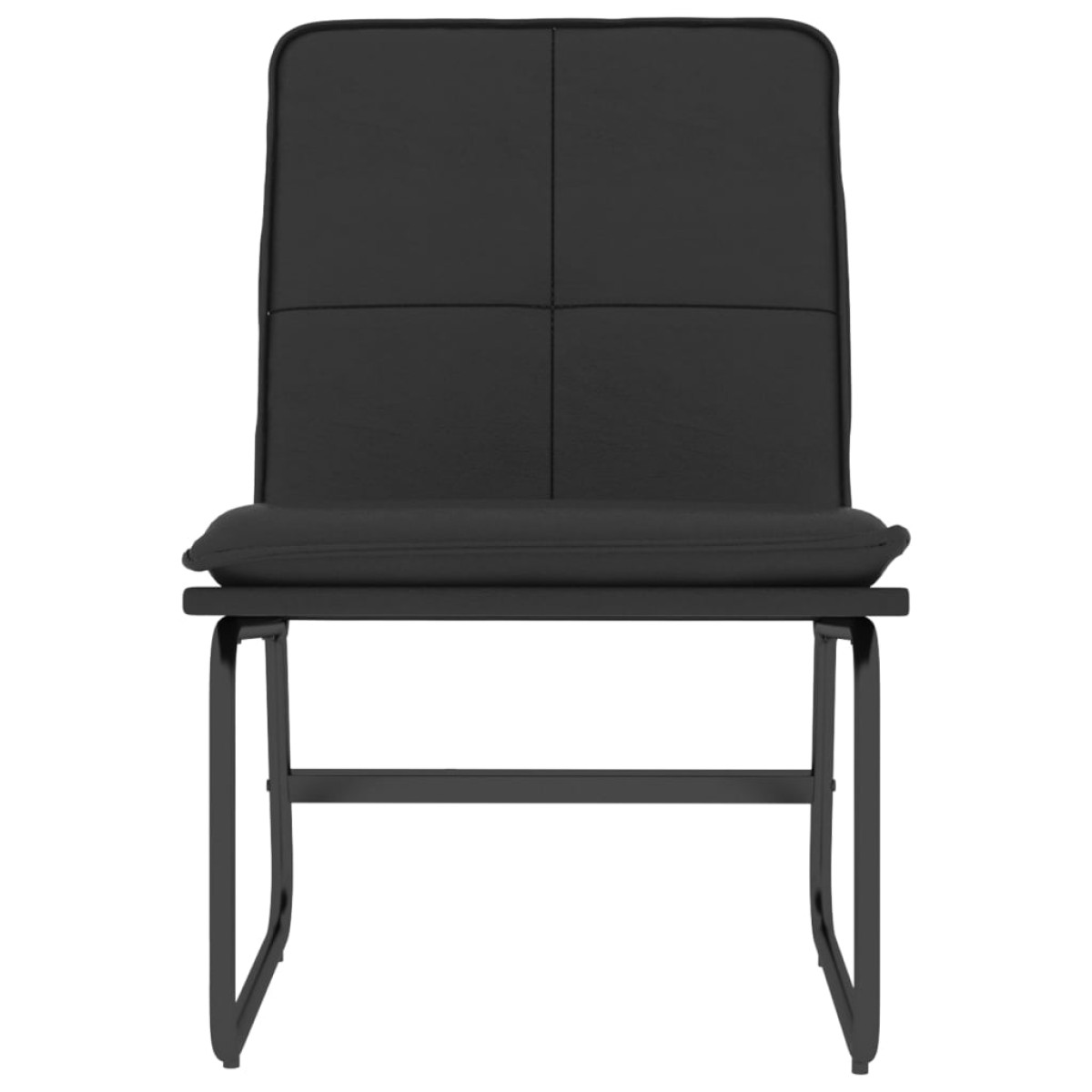 vidaXL Πολυθρόνα Μαύρη 54 x 75 x 76 εκ. από Συνθετικό Δέρμα