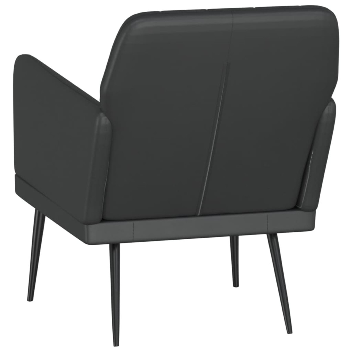 vidaXL Πολυθρόνα Μαύρη 61 x 78 x 80 εκ. από Συνθετικό Δέρμα