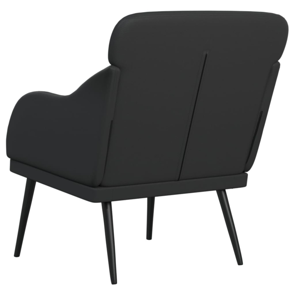 vidaXL Πολυθρόνα Μαύρη 63 x 76 x 80 εκ. από Συνθετικό Δέρμα