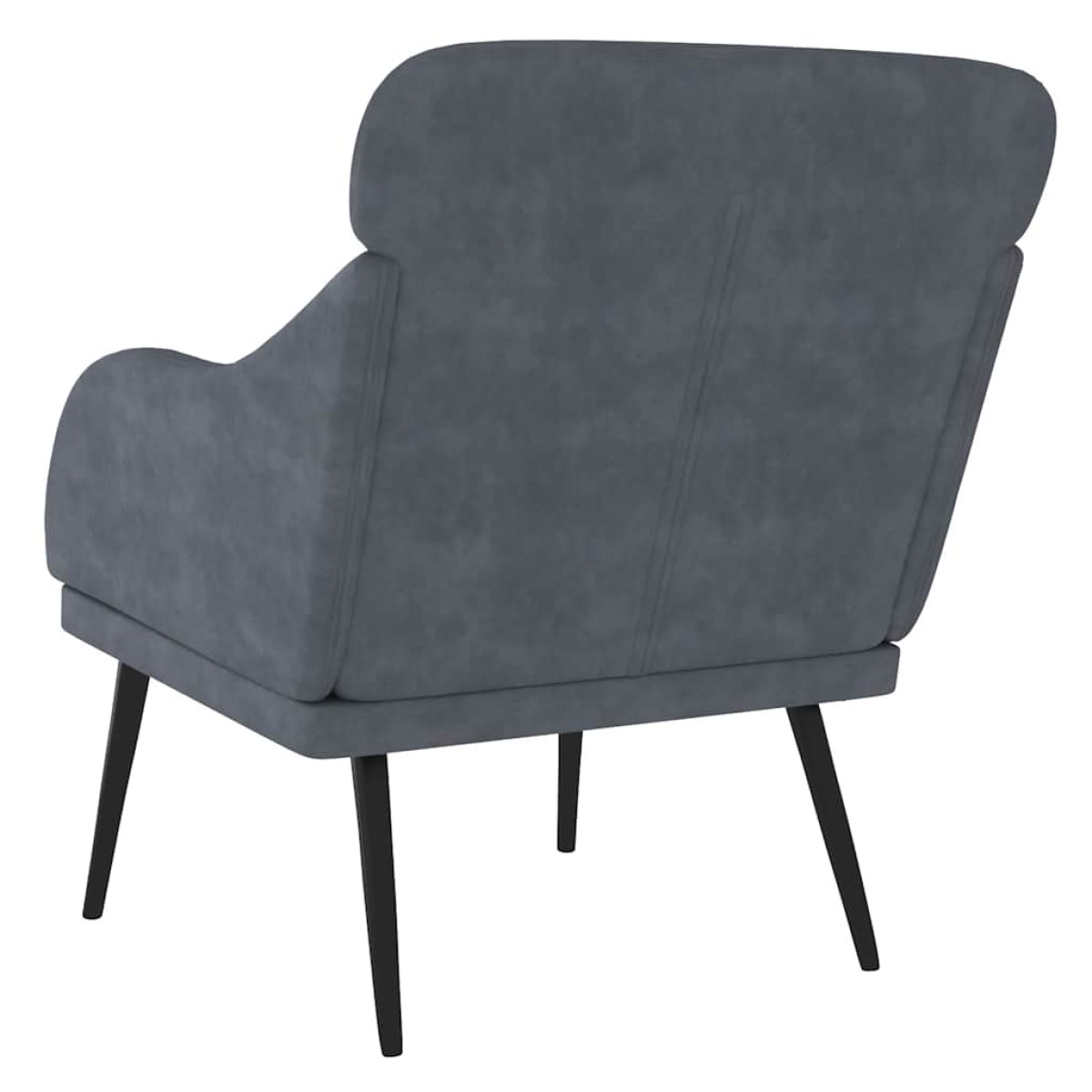 vidaXL Πολυθρόνα Σκούρο Γκρι 63x76x80 εκ. Βελούδινη