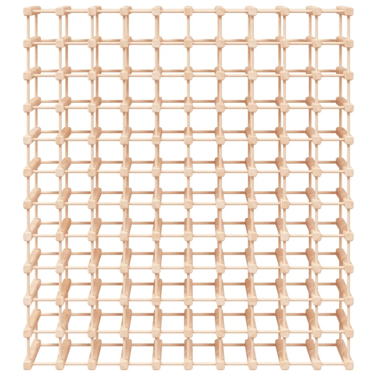 vidaXL Ραφιέρα Κρασιών 120 Κρασιά 112,5x23x123,5εκ. Μασίφ Ξύλο Πεύκου