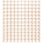 vidaXL Ραφιέρα Κρασιών 120 Κρασιά 112,5x23x123,5εκ. Μασίφ Ξύλο Πεύκου