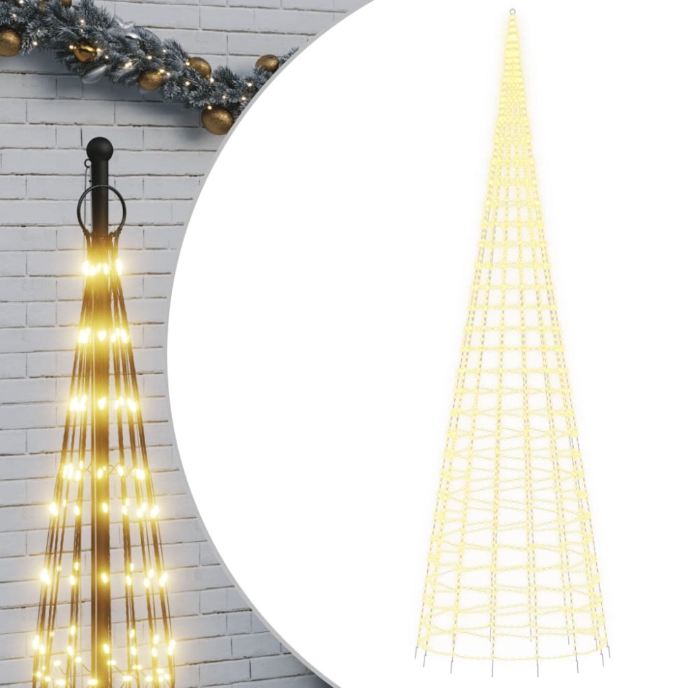 vidaXL Χριστουγεννιάτικο δέντρο LED 3000 LEDs Ζεστό Λευκό 800 εκ.