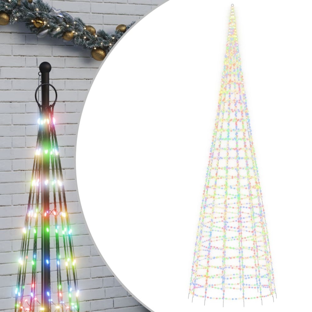 vidaXL Χριστουγεννιάτικο δέντρο LED 3000 LED Πολύχρωμα LED 800 εκ.