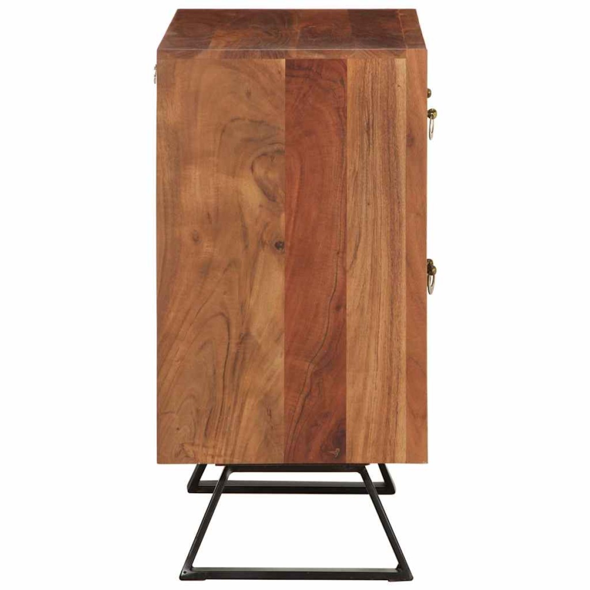 vidaXL Συρταριέρα Μελί Καφέ 70x35x70 εκ. Μασίφ Ξύλο Ακακίας