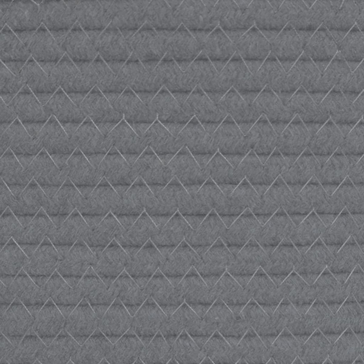 vidaXL Καλάθι Απλύτων Γκρι και Λευκό Ø60x36 εκ. Βαμβακερό