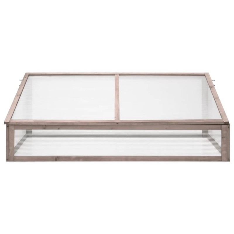 vidaXL Θερμοκήπιο Γκρι 110 x 56 x 39 εκ. από Ξύλο Ελάτης