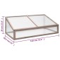 vidaXL Θερμοκήπιο Γκρι 110 x 58,5 x 39 εκ. από Ξύλο Ελάτης