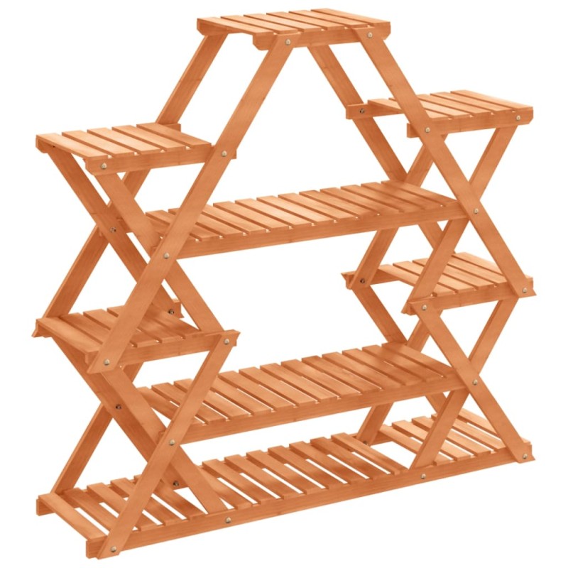vidaXL Βάση Λουλουδιών 110x25x105 εκ. από Μασίφ Ξύλο Ελάτης