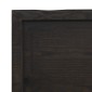 vidaXL Ράφι Τοίχου Σκούρο Καφέ 40x60x(2-6) εκ. Επεξ. Μασίφ Ξύλο Δρυός