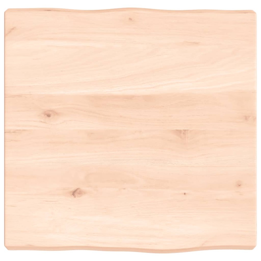 vidaXL Επιφάνεια Τραπεζιού 40x40x(2-4) εκ. Ακατέργ. Μασίφ Ξύλο Δρυός