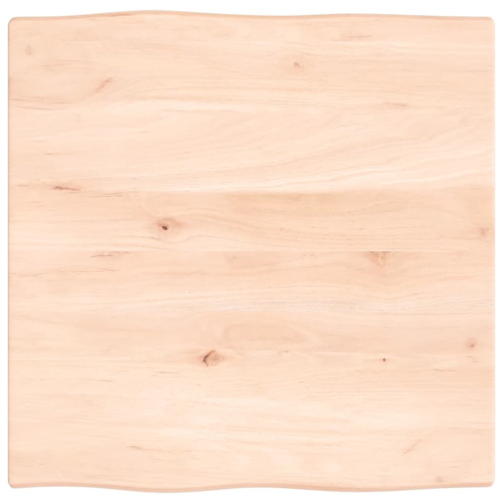 vidaXL Επιφάνεια Τραπεζιού 60x60x2εκ. Ακατ. Μασίφ Ξύλο Δρυός Live Edge