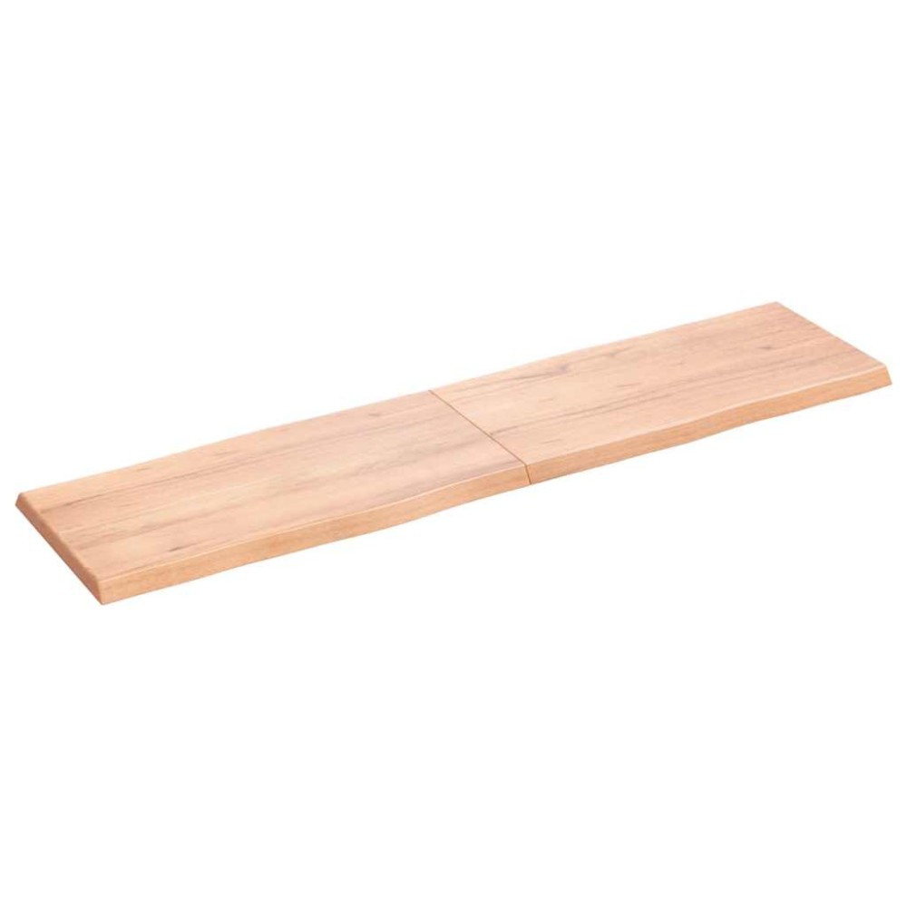 vidaXL Επιφ Τραπεζιού Αν Καφέ 160x40x(2-4)εκ.Ακατέργ. Μασίφ Ξύλο Δρυός