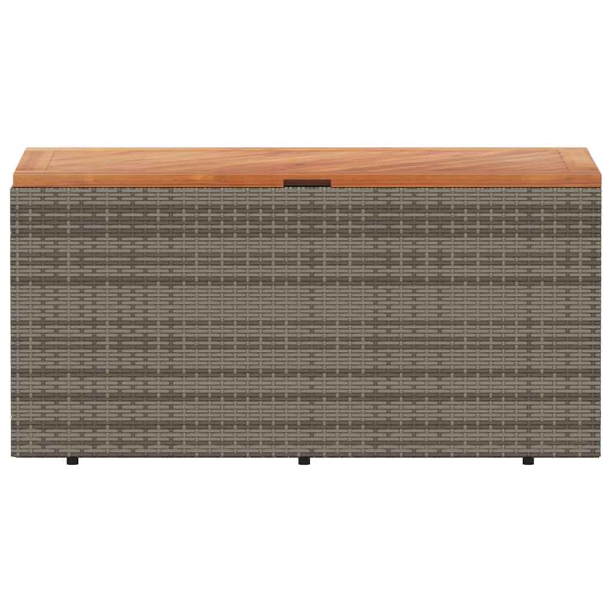 vidaXL Κουτί Αποθ. Κήπου Γκρι 110x50x54 εκ. Συνθ. Ρατάν/Μασίφ Ακακία