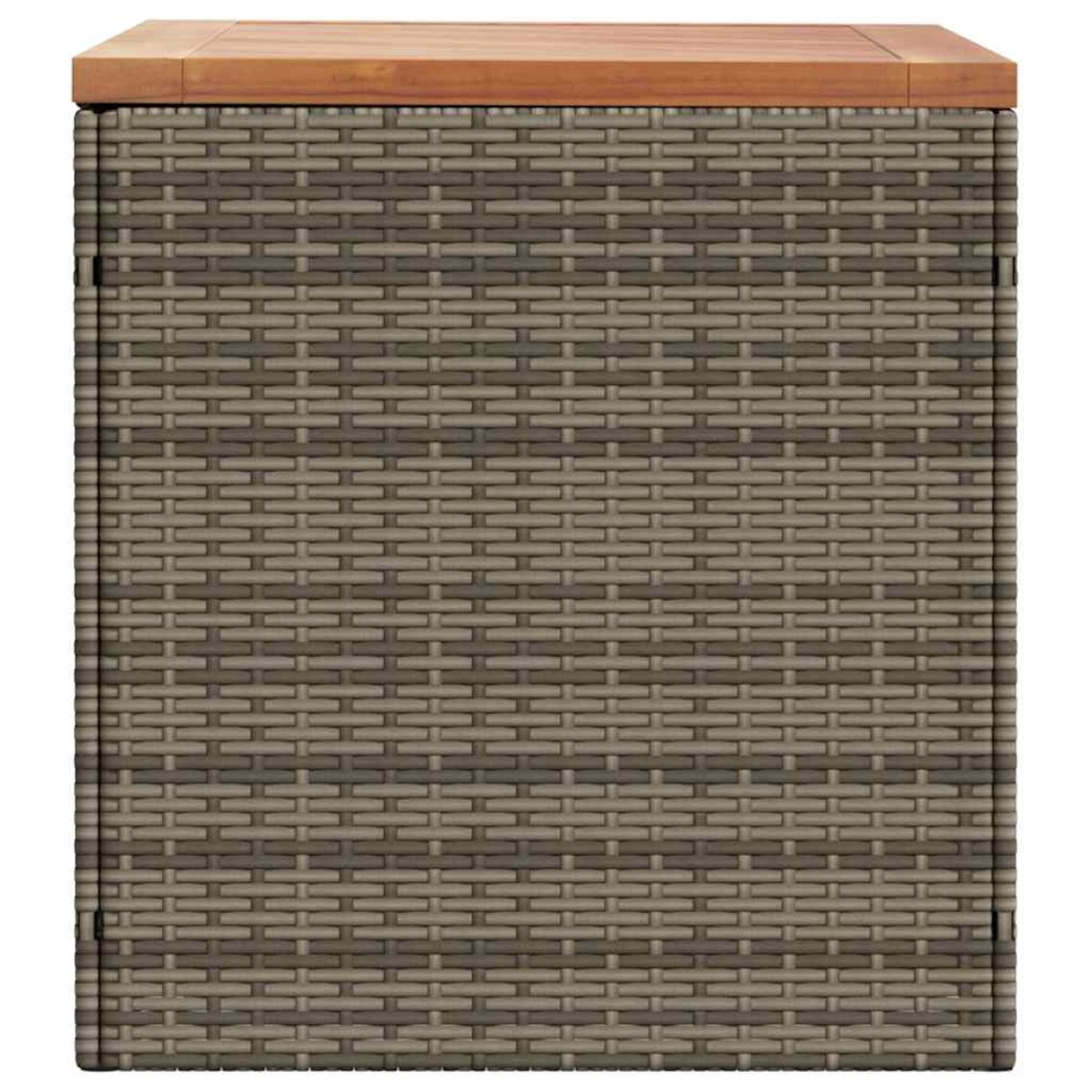 vidaXL Κουτί Αποθ. Κήπου Γκρι 110x50x54 εκ. Συνθ. Ρατάν/Μασίφ Ακακία