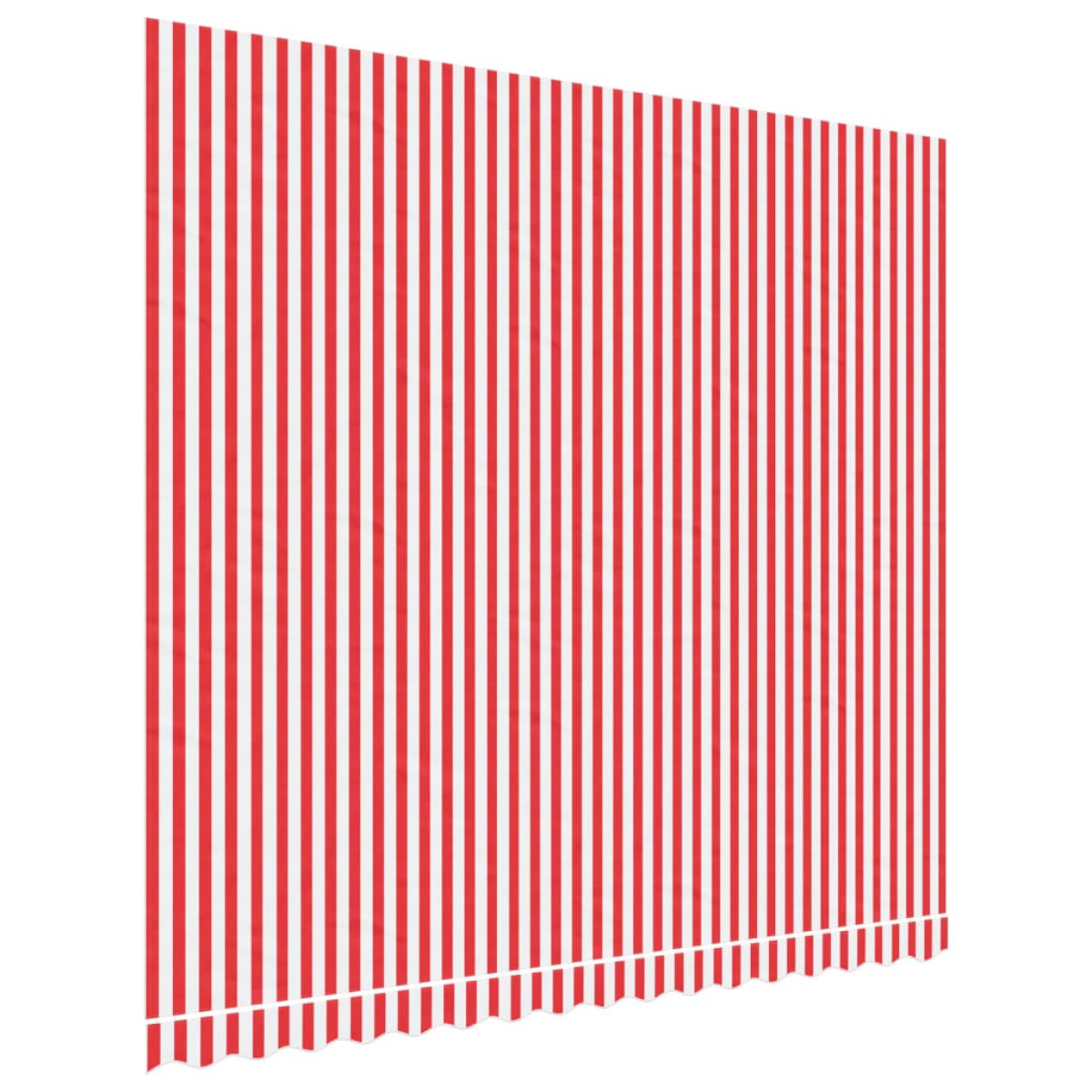 vidaXL Τεντόπανο Ανταλλακτικό Ριγέ Κόκκινο / Λευκό 4 x 3,5 μ.
