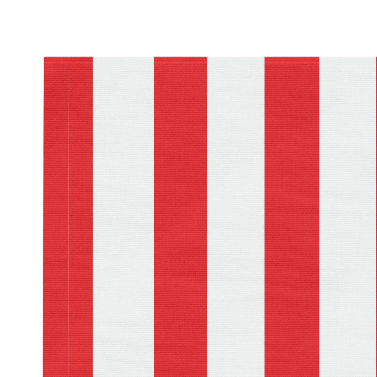 vidaXL Τεντόπανο Ανταλλακτικό Ριγέ Κόκκινο / Λευκό 6 x 3 μ.