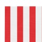 vidaXL Τεντόπανο Ανταλλακτικό Ριγέ Κόκκινο / Λευκό 6 x 3,5 μ.