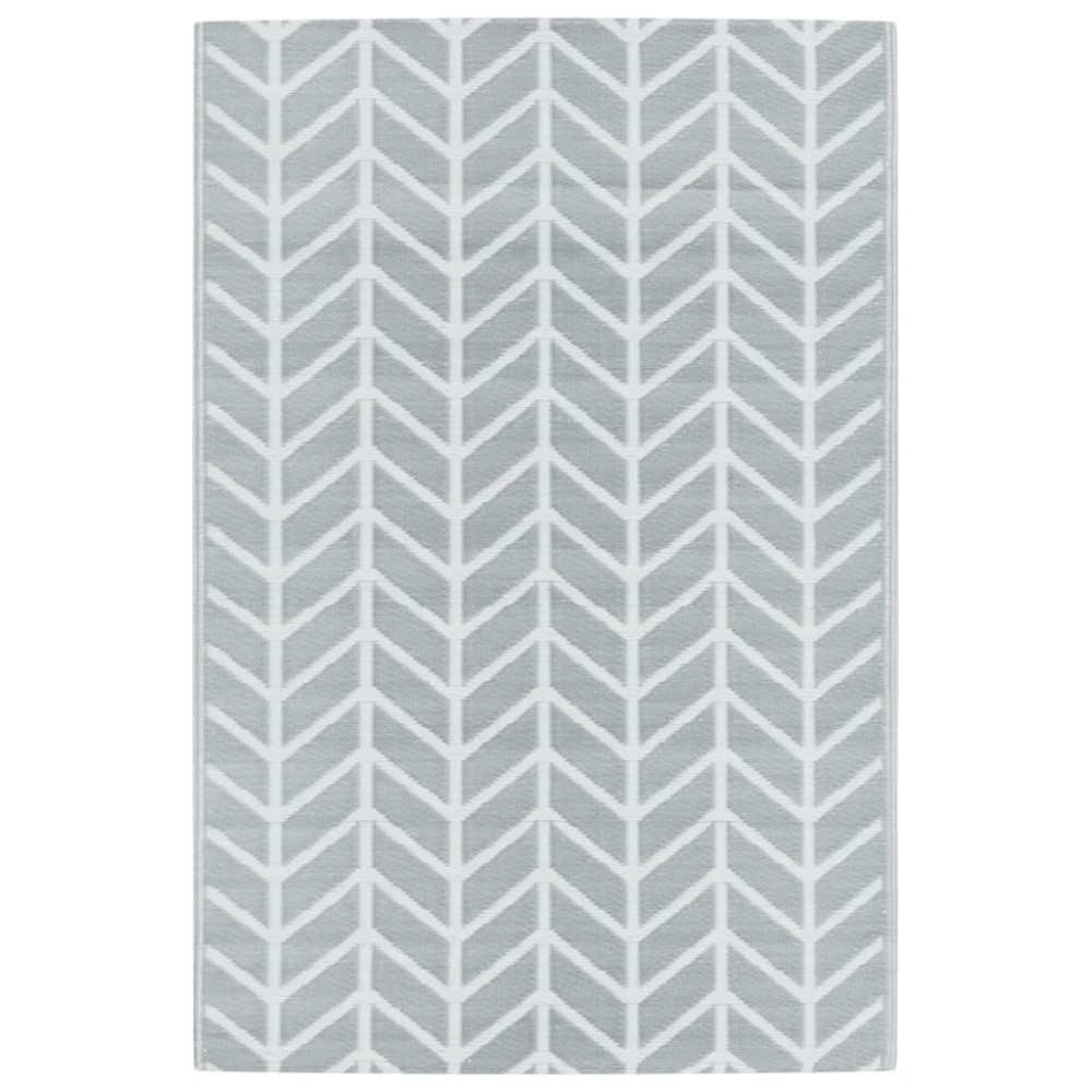 vidaXL Χαλί εξωτερικού χώρου ARAKIL γκρι 120x180 cm PP