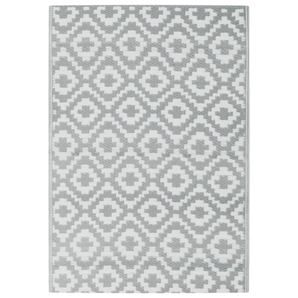 vidaXL Χαλί εξωτερικού χώρου ARAKIL Γκρι 160x230 cm PP