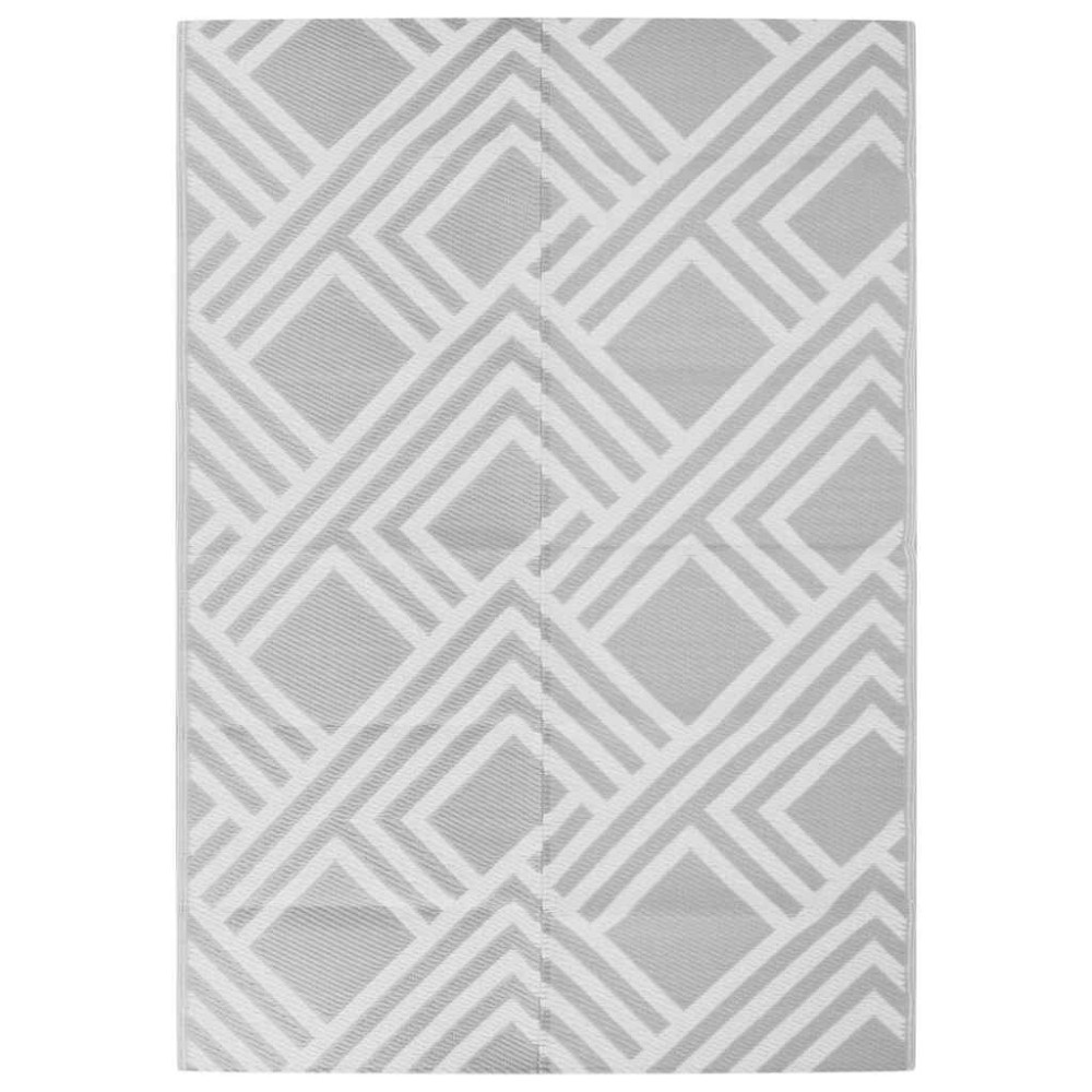 vidaXL Χαλί εξωτερικού χώρου ARAKIL Γκρι 140x200 cm PP