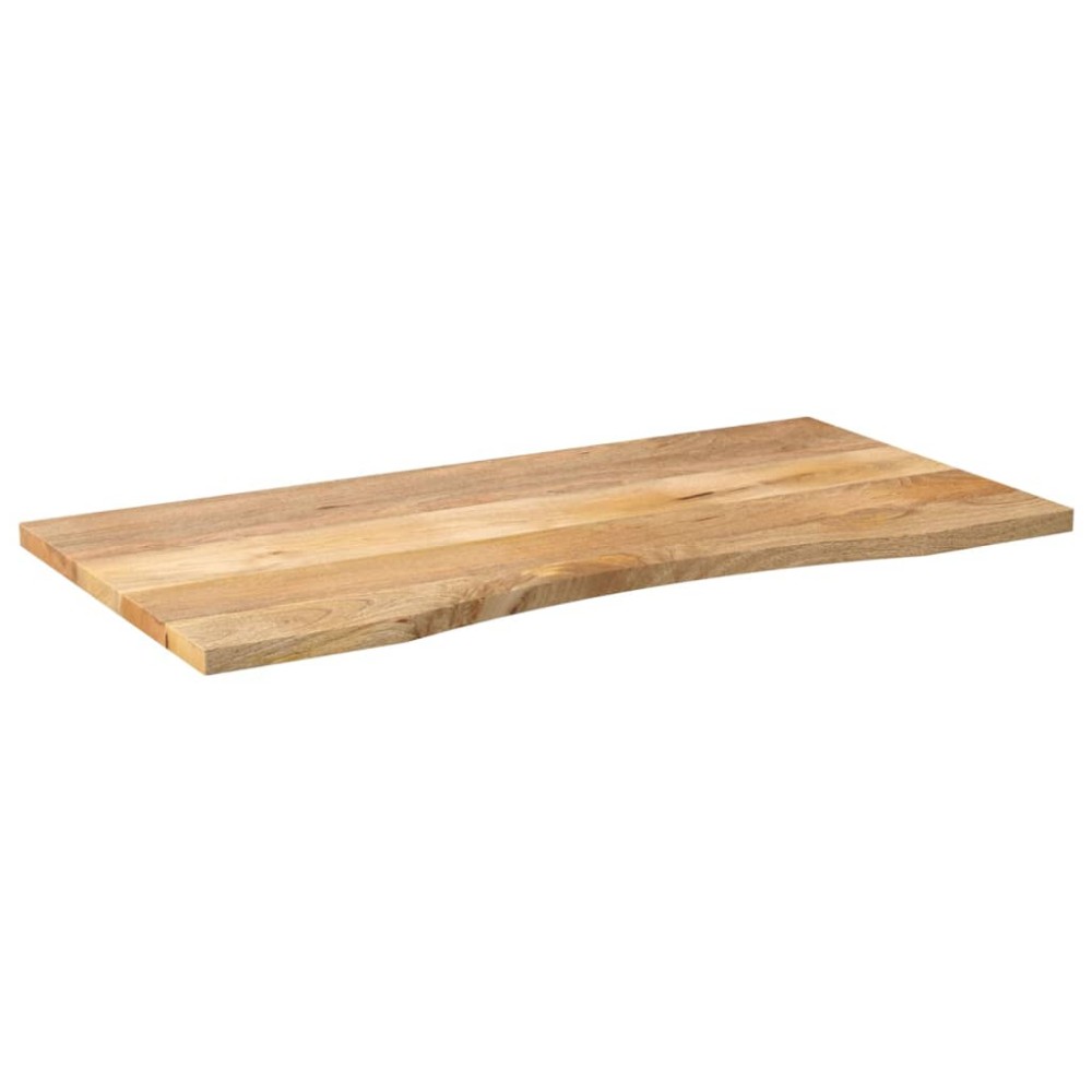 vidaXL Επιφάνεια Γραφείου Καμπύλη 110x50x2,5 εκ Μασίφ Ακατ. Μάνγκο