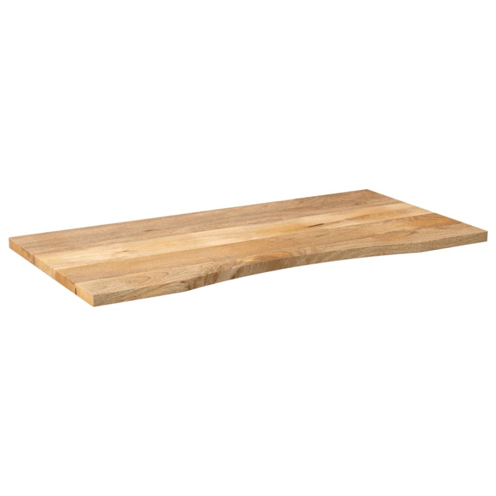 vidaXL Επιφάνεια Γραφείου Καμπύλη 120x50x2,5 εκ Μασίφ Ακατ. Μάνγκο