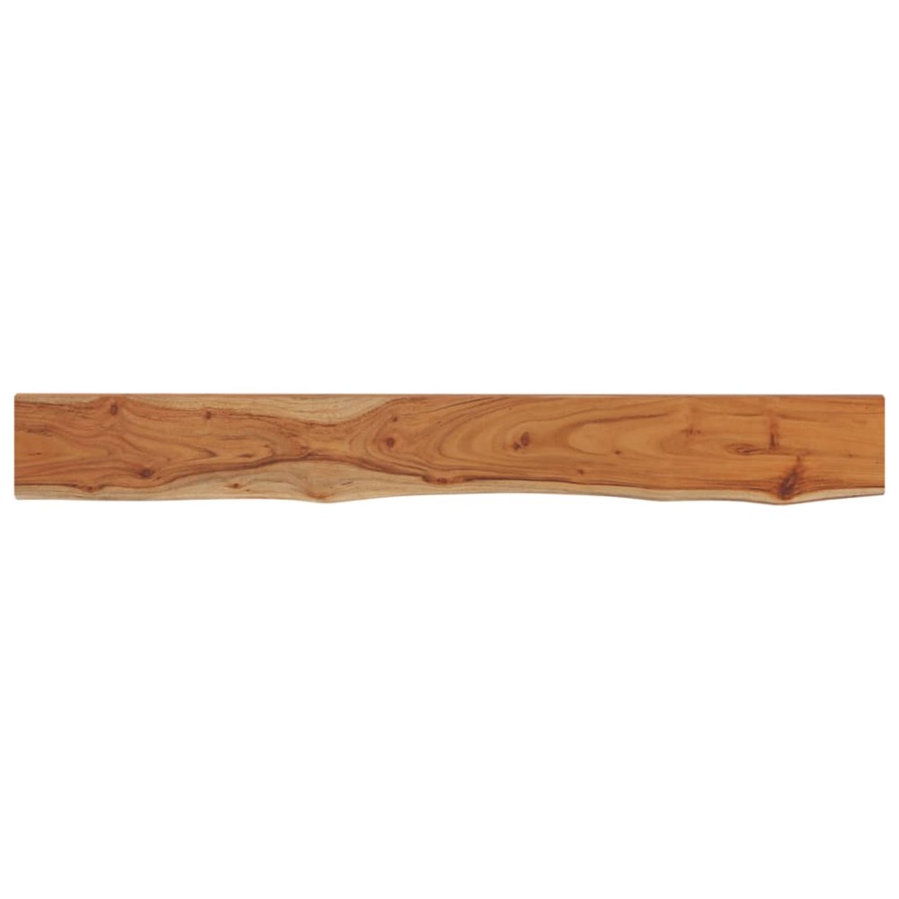 vidaXL Ράφι Επιτοίχιο Ορθ. Live Edge 140x20x3,8 εκ. Μασίφ Ξύλο Ακακίας