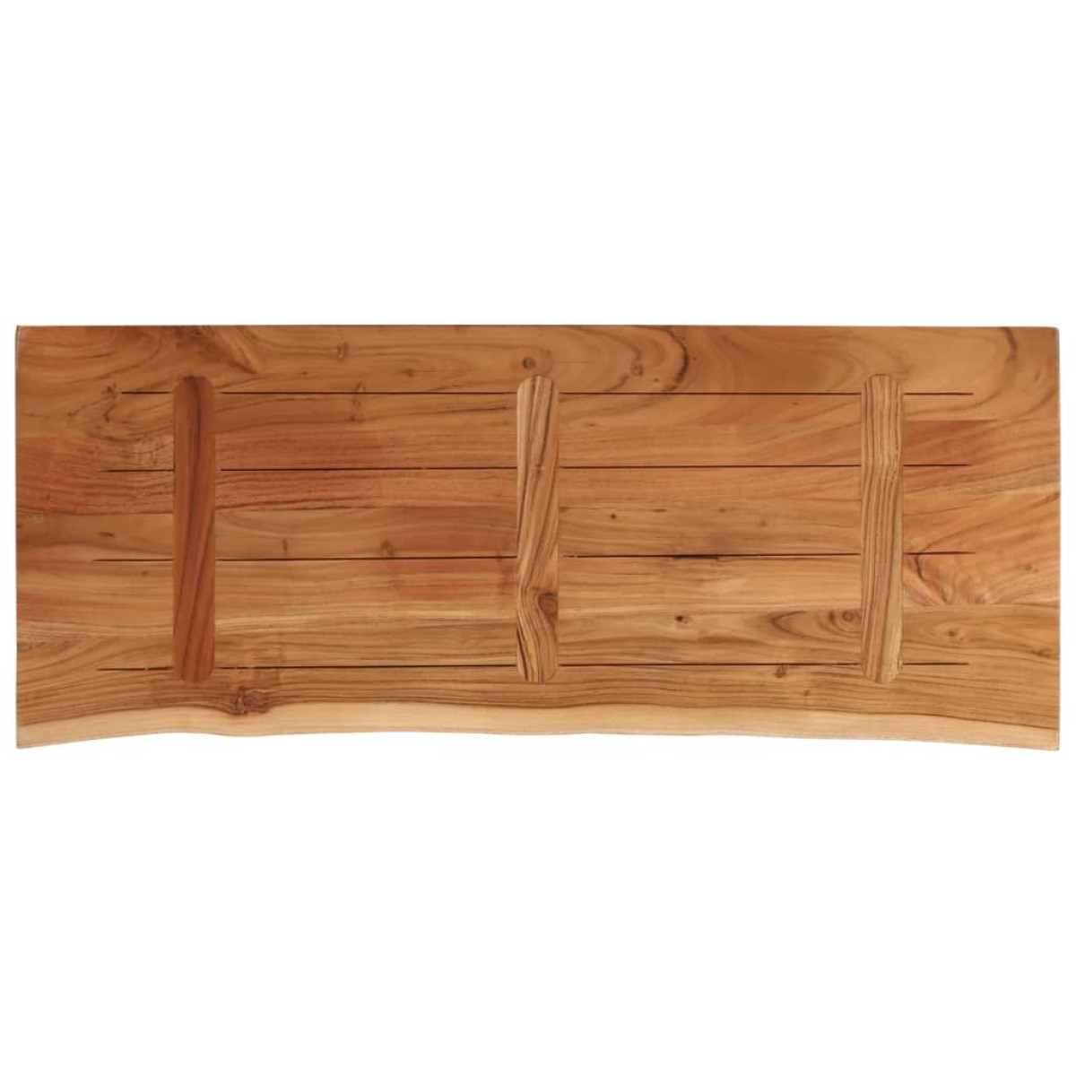 vidaXL Επιφάνεια Τραπεζιού Ορθογώνια 110x40x3,8 εκ. Μασίφ Ξύλο Ακακίας