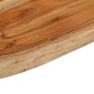 vidaXL Πάγκος Μπάνιου Ορθογώνιος 80x60x3,8 εκ. από Μασίφ Ξύλο Ακακίας