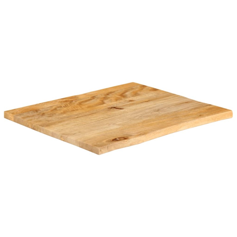 vidaXL Επιφάνεια Τραπεζιού 80x80x3,8 εκ. Live Edge Μασίφ Ξύλο Μάνγκο