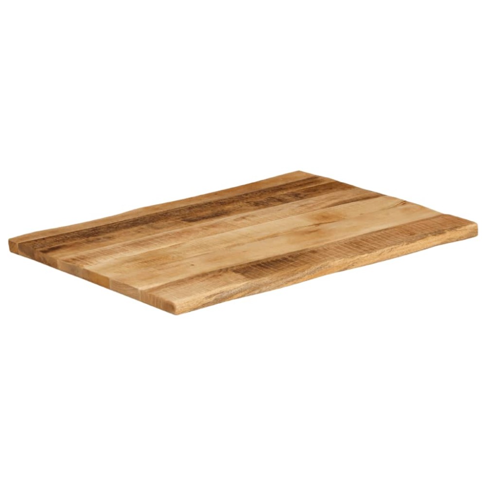 vidaXL Επιφάνεια Τραπεζιού 80x60x2,5 εκ. Live Edge Μασίφ Ξύλο Μάνγκο
