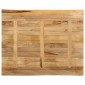 vidaXL Επιφάνεια Τραπεζιού Live Edge 110x80x3,8 εκ. από Μασίφ Ξύλο Ακατέργαστου Μάνγκο
