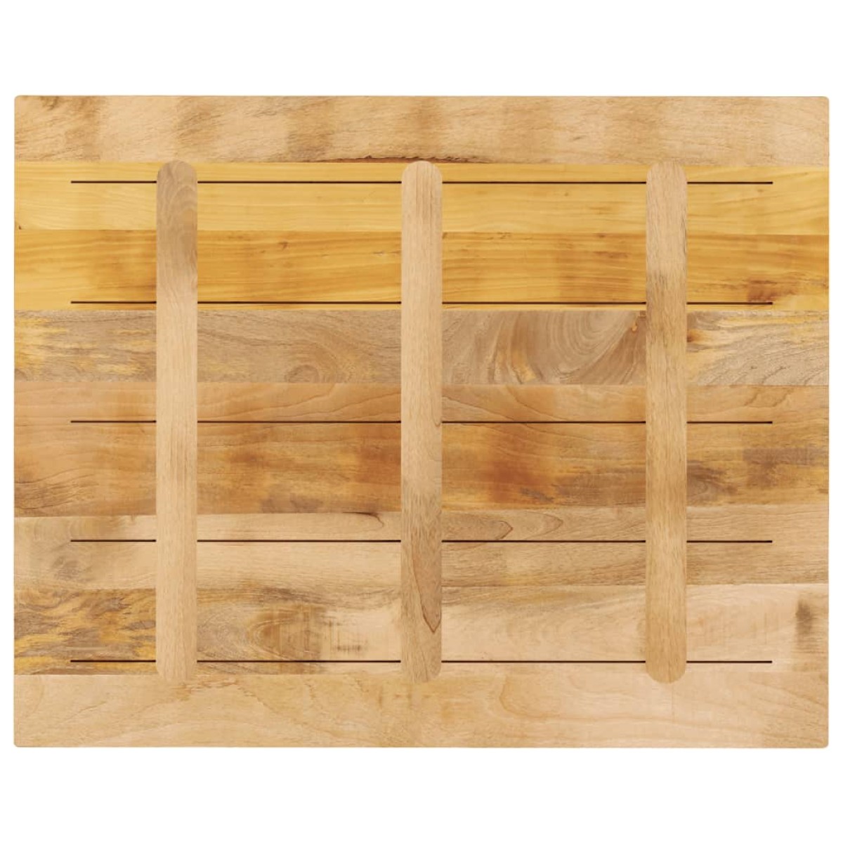 vidaXL Επιτραπέζια επιφάνεια 90x80x3,8 cm Ορθογώνια από μασίφ ξύλο