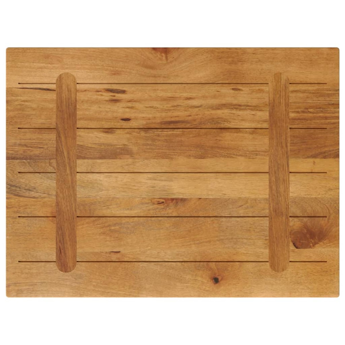 vidaXL Επιτραπέζια επιφάνεια 90x70x2,5 cm Ορθογώνια από μασίφ ξύλο